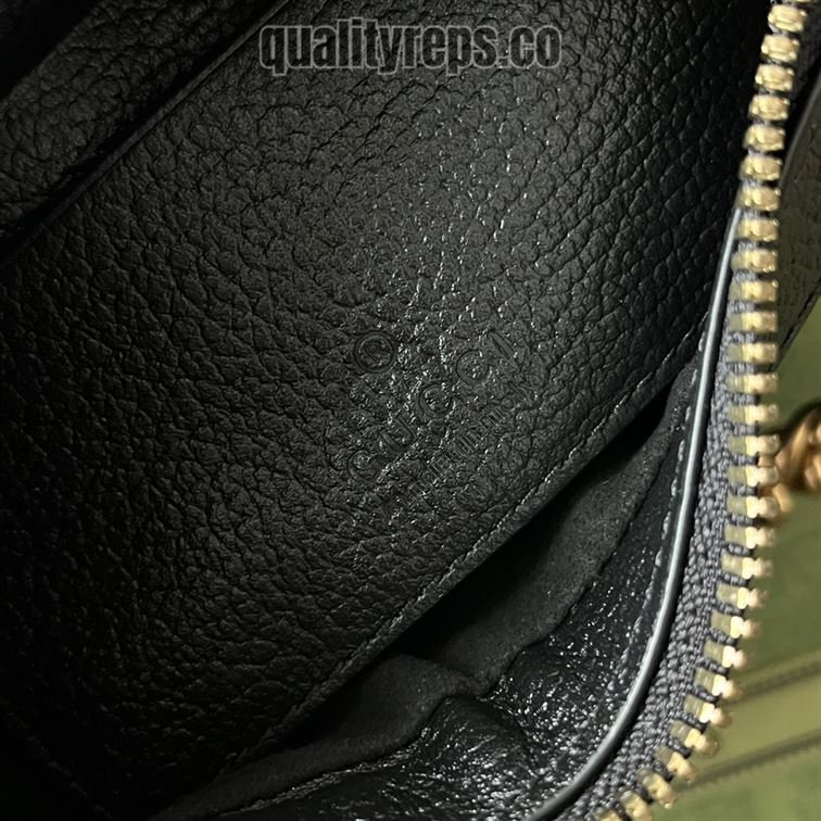 Aphrodite Small Shoulder Bag Black Soft Leather GB112 Quality Reps - Image 7