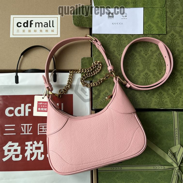 Aphrodite Small Shoulder Bag Light Pink Soft Leather GB111 Quality Reps - Image 3