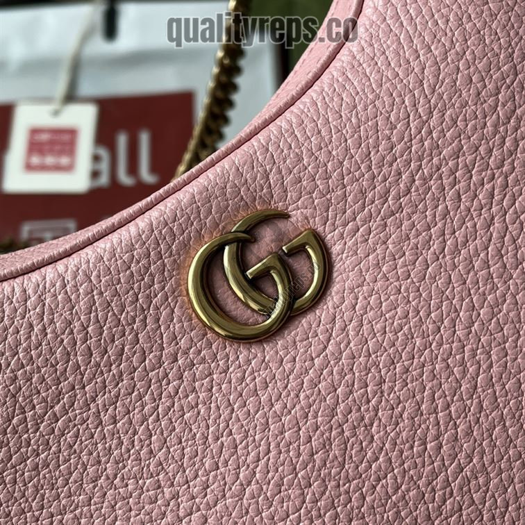 Aphrodite Small Shoulder Bag Light Pink Soft Leather GB111 Quality Reps - Image 4