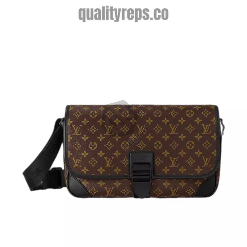 Archy Messenger MM Monogram Macassar Brown Quality Reps