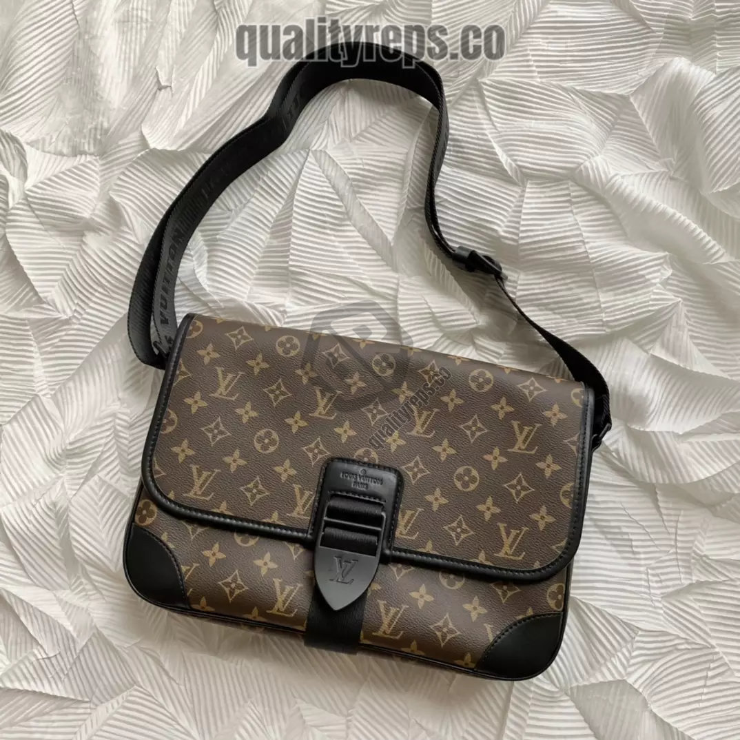 Archy Messenger MM Monogram Macassar Brown Quality Reps - Image 2