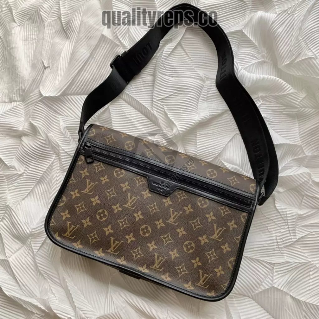 Archy Messenger MM Monogram Macassar Brown Quality Reps
