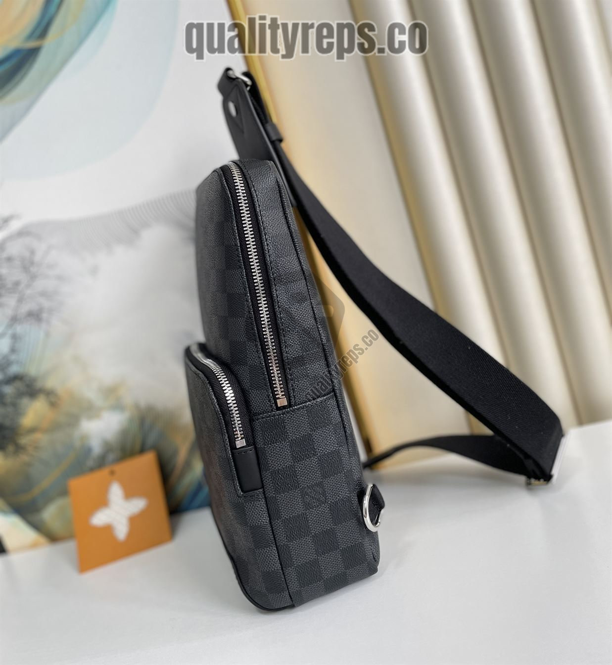 Avenue Sling Bag Damier Graphique Canvas LB030 Quality Reps - Image 8