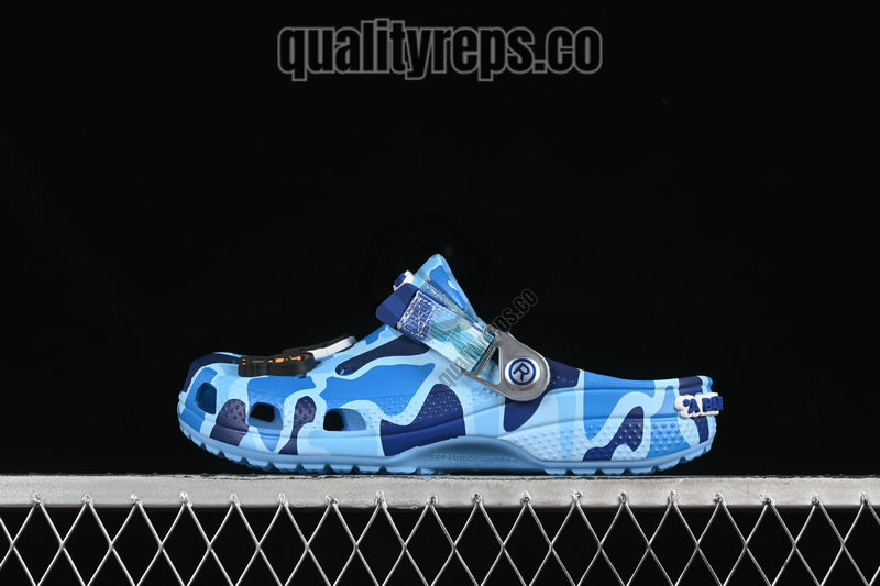 BAPE x Crocs Classic Clog ABC Camo Blue Quality Reps 2