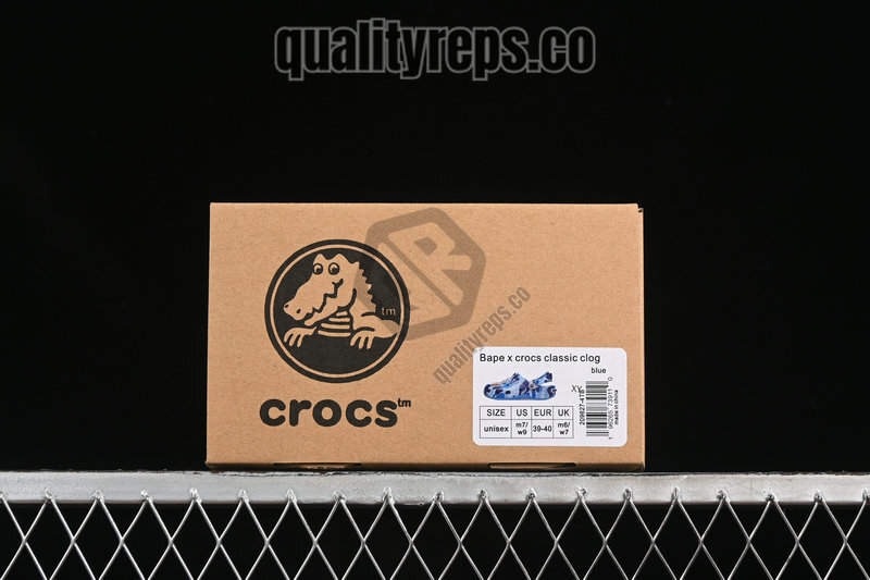 BAPE x Crocs Classic Clog ABC Camo Blue Quality Reps 7