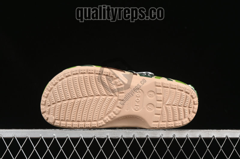 BAPE x Crocs Classic Clog ABC Camo Green Quality Reps 4