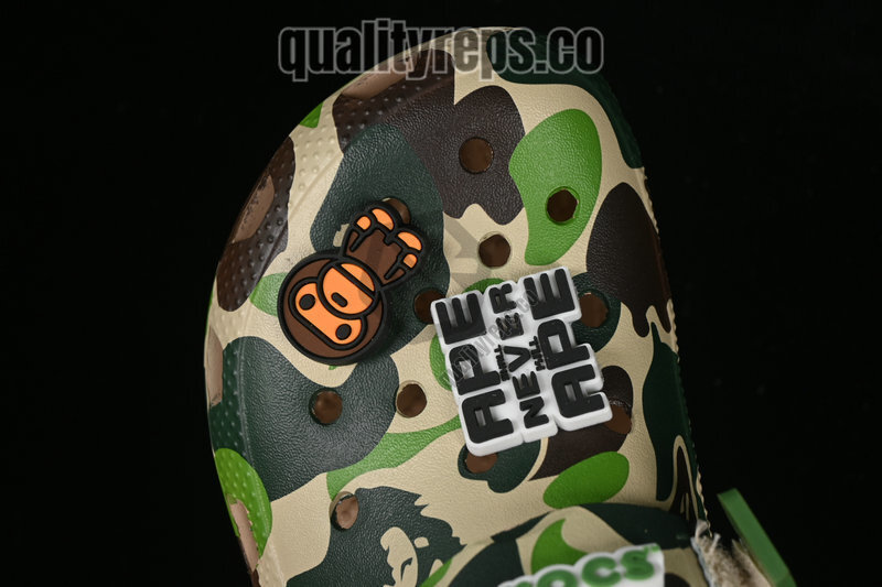 BAPE x Crocs Classic Clog ABC Camo Green Quality Reps 6