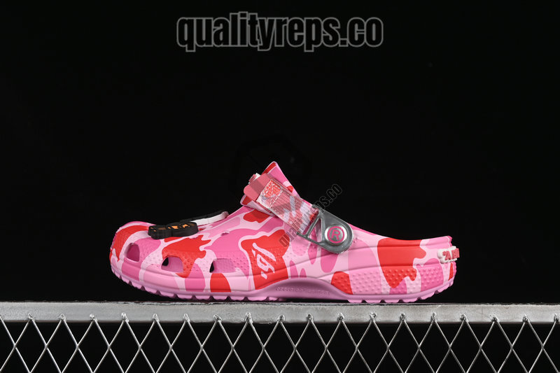 BAPE x Crocs Classic Clog ABC Camo Pink Quality Reps 2