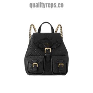 Louis Vuitton Monogram Empreinte Leather Backpack Black Quality Reps
