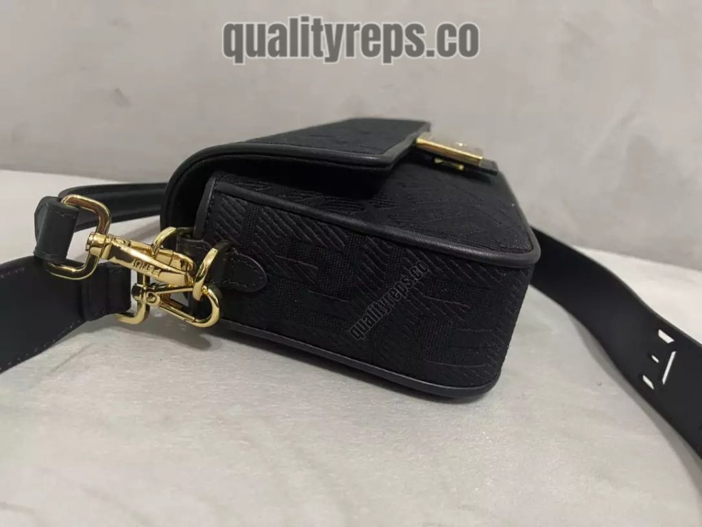 Baguette Black FF Canvas Bag Quality Reps
