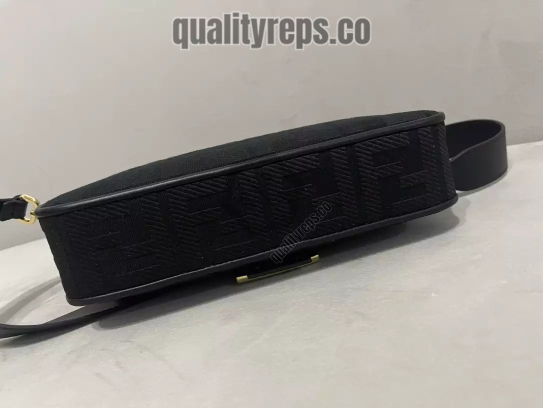 Baguette Black FF Canvas Bag Quality Reps - Image 7