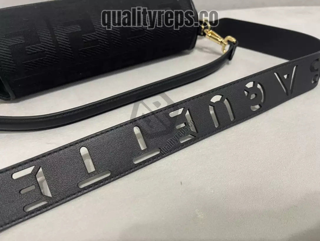 Baguette Black FF Canvas Bag Quality Reps - Image 8