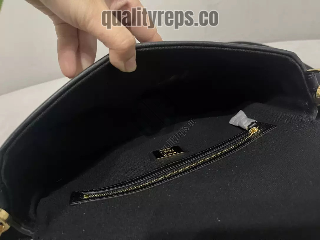 Baguette Black FF Canvas Bag Quality Reps - Image 9
