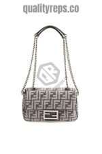 Baguette Chain Midi Dark Grey FB004 Quality Reps