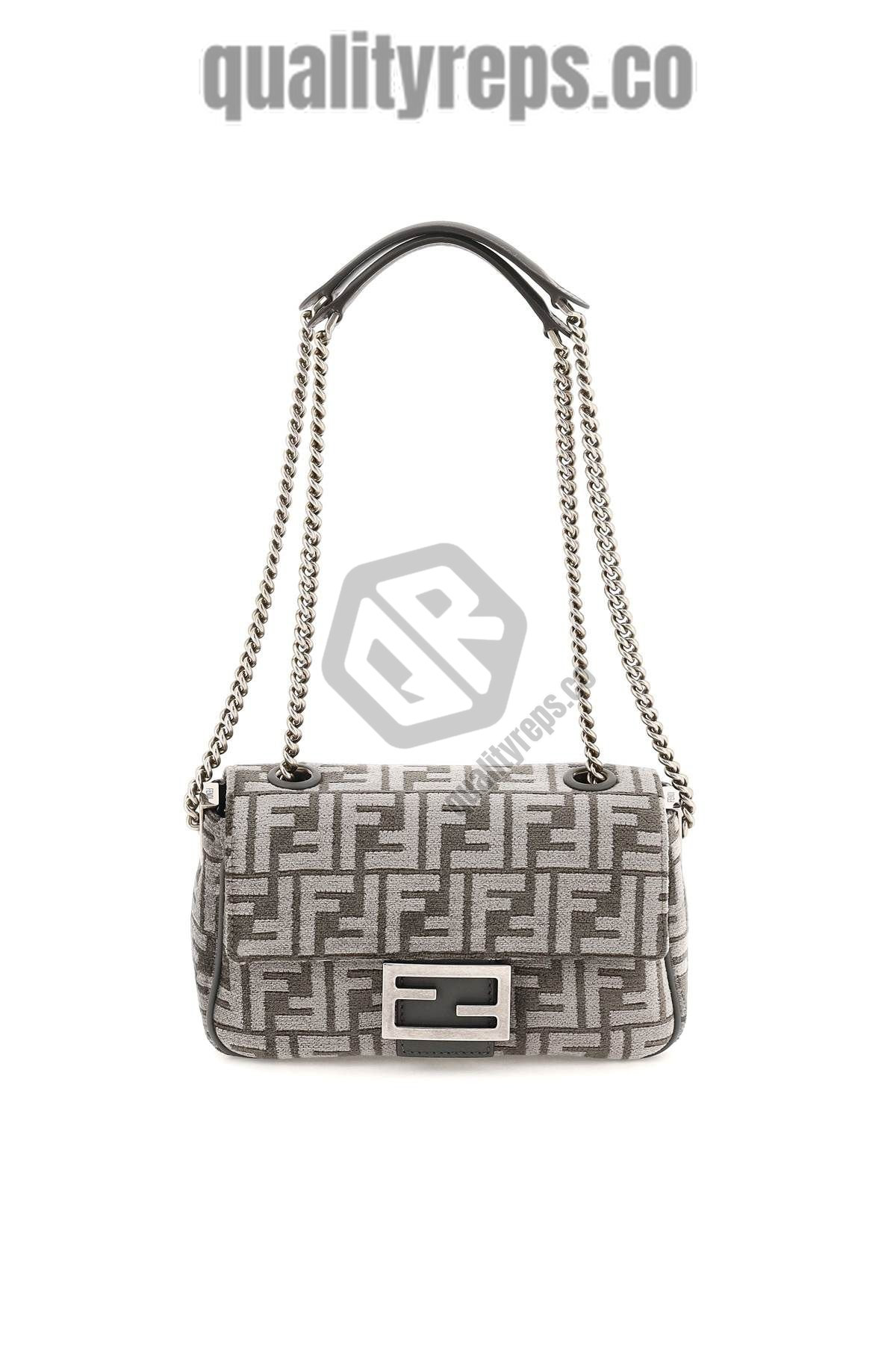 Baguette Chain Midi Dark Grey FB004 Quality Reps