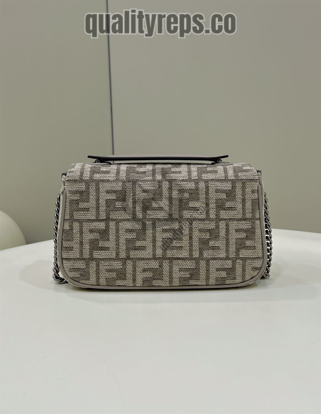 Baguette Chain Midi Dark Grey FB004 Quality Reps - Image 3