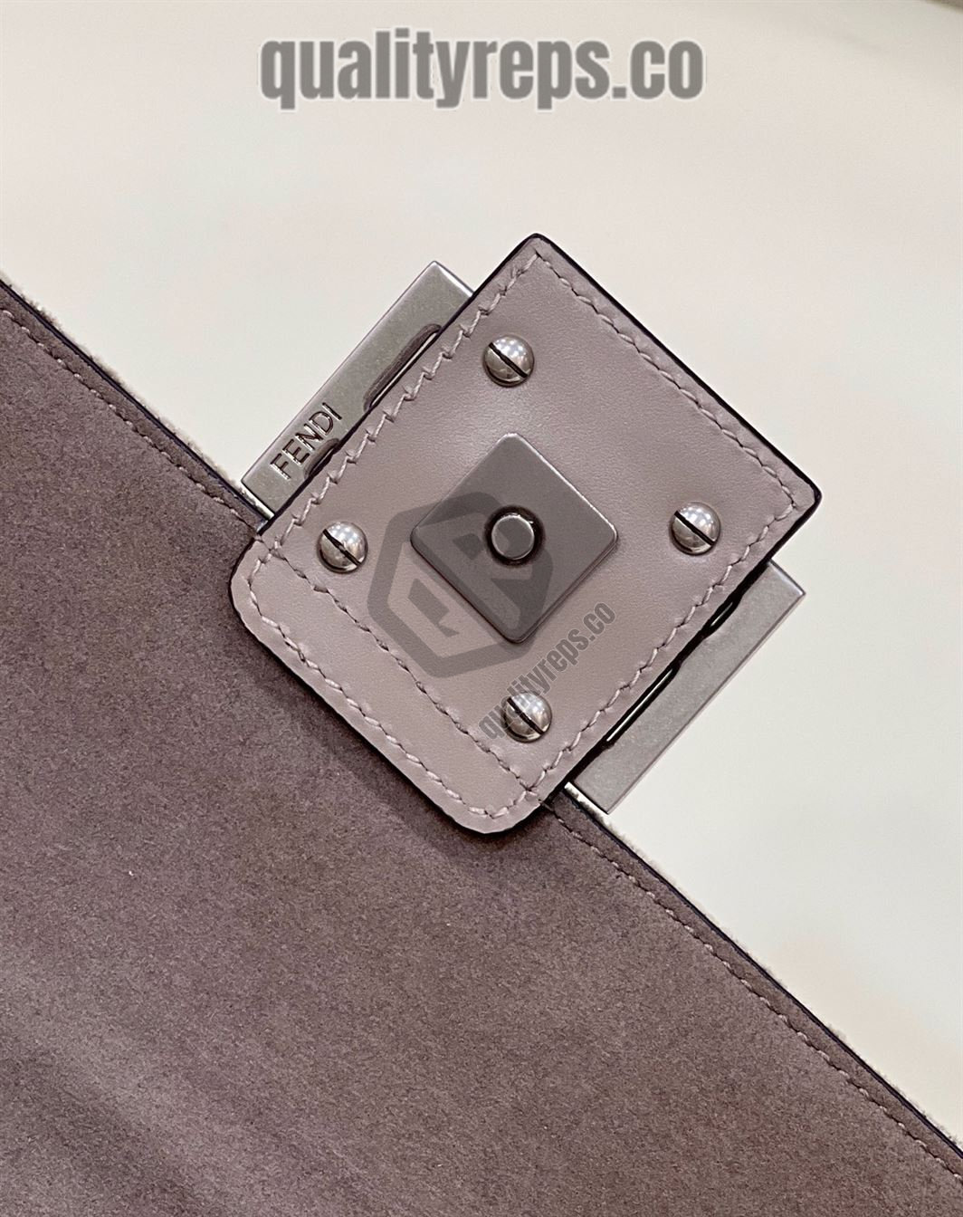 Baguette Chain Midi Dark Grey FB004 Quality Reps - Image 8