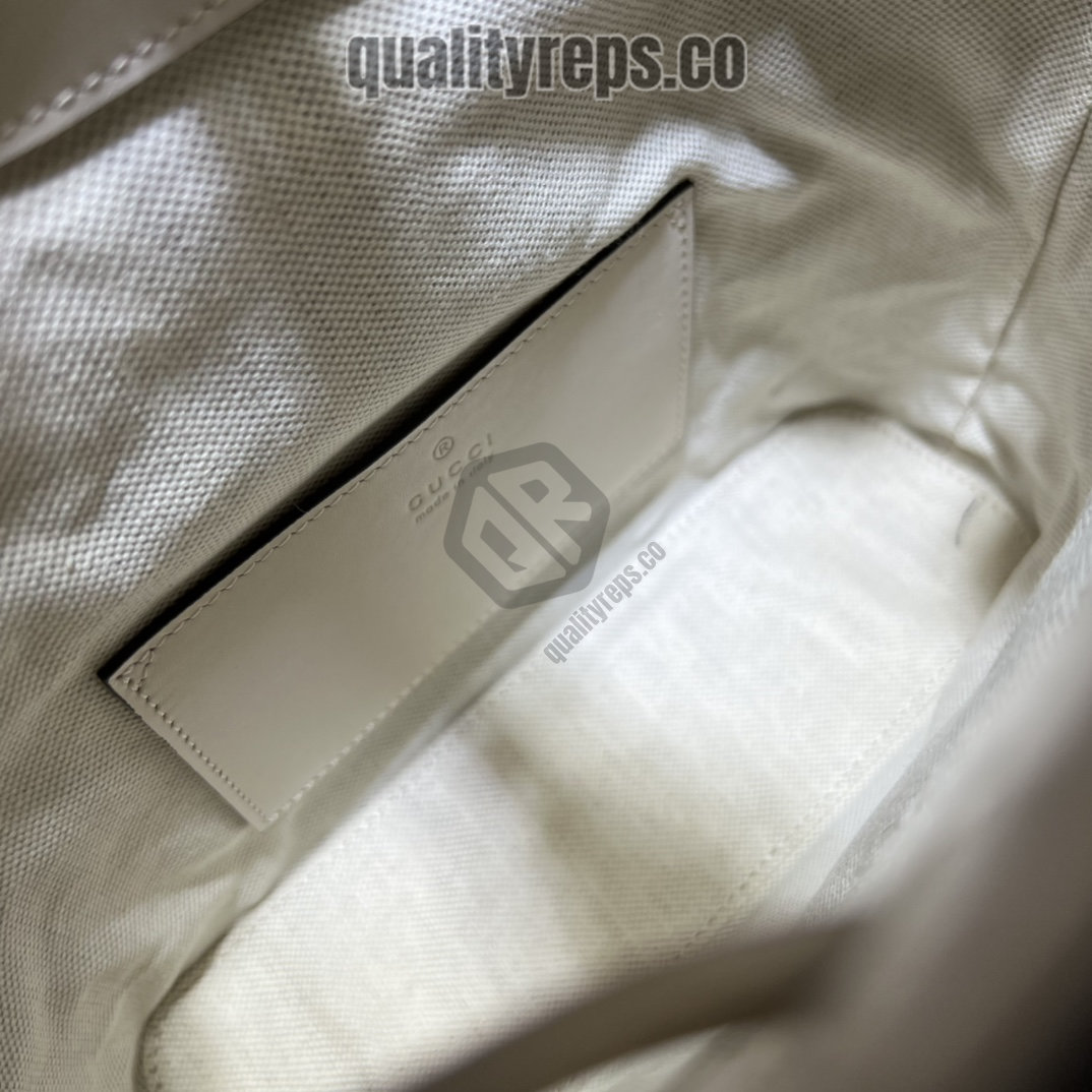 Bamboo Backpack White Leather GB048 Quality Reps - Image 8