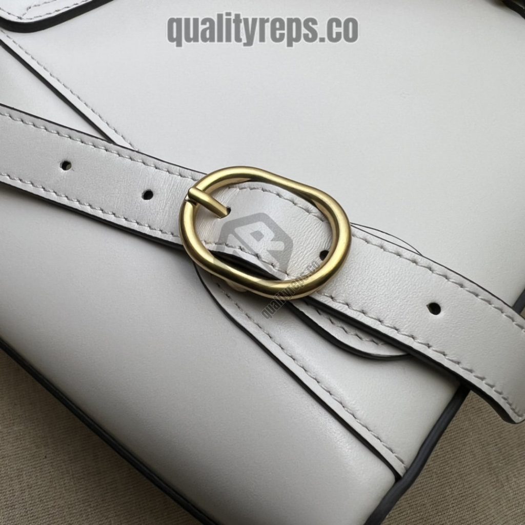 Bamboo Backpack White Leather GB048 Quality Reps
