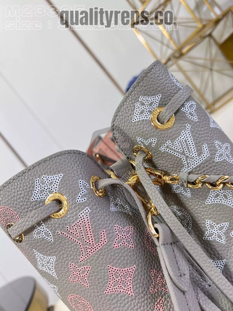 Bella Tote Gray Mahina Calfskin Quality Reps