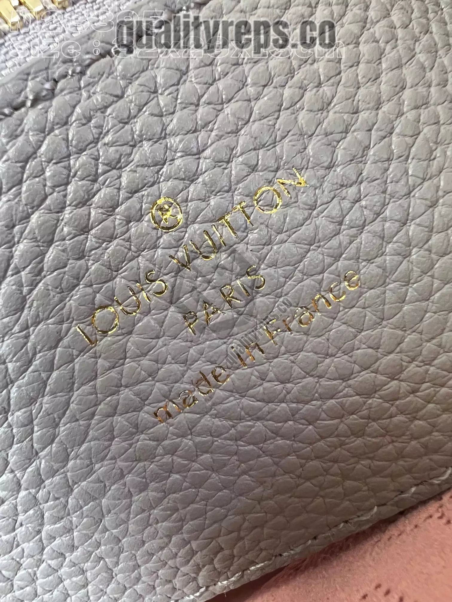 Bella Tote Gray Mahina Calfskin Quality Reps - Image 7