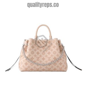 Bella Tote Pink Beige Mahina Calfskin Quality Reps