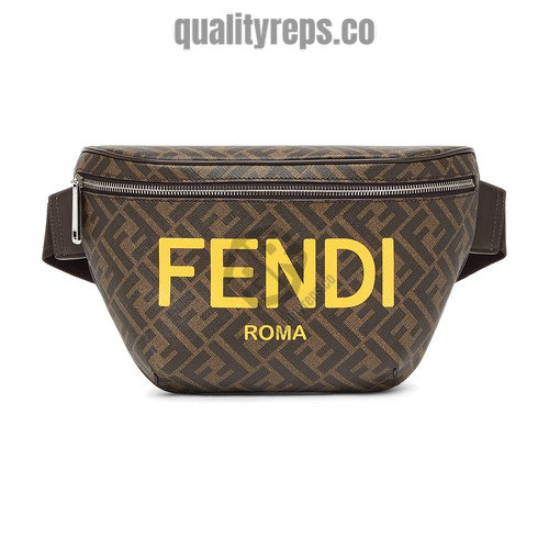 Belt Bag Brown FF Fabric FB034 Quality Reps