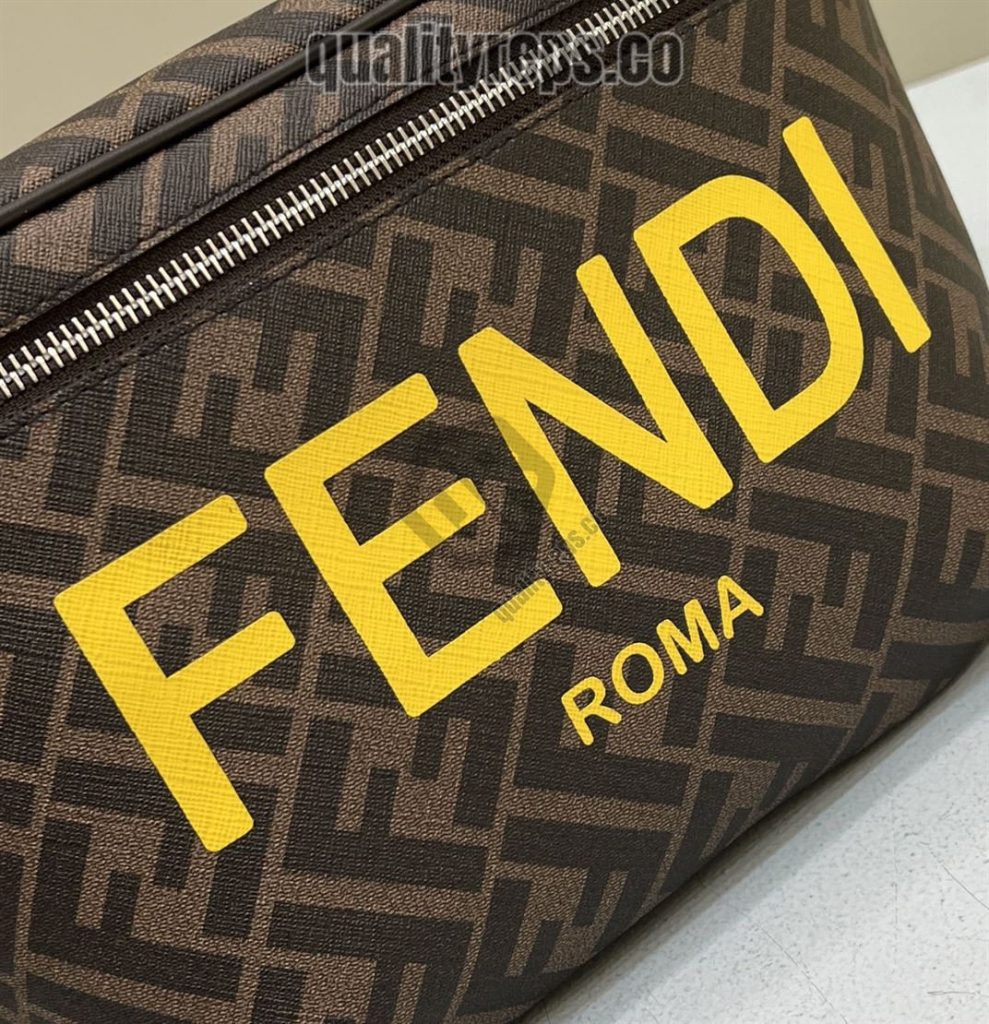 Belt Bag Brown FF Fabric FB034 Quality Reps