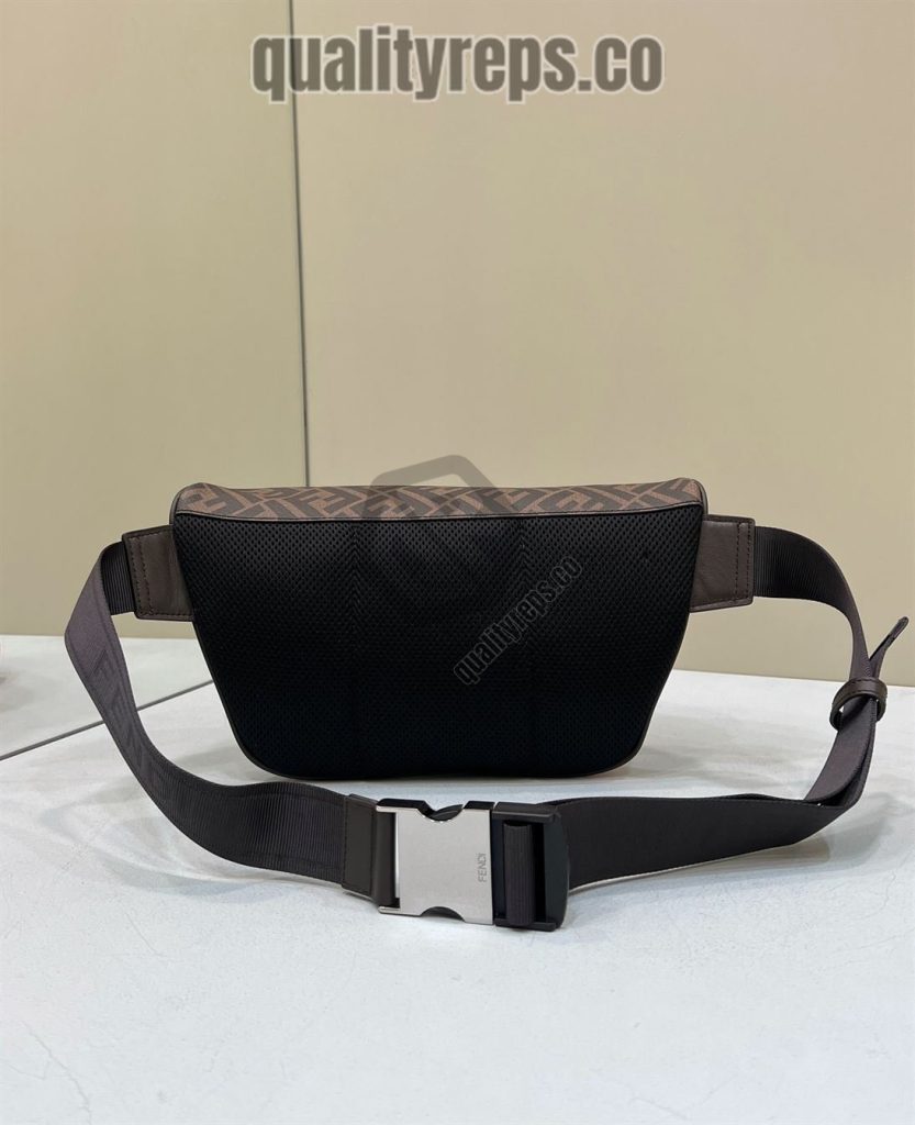 Belt Bag Brown FF Fabric FB034 Quality Reps