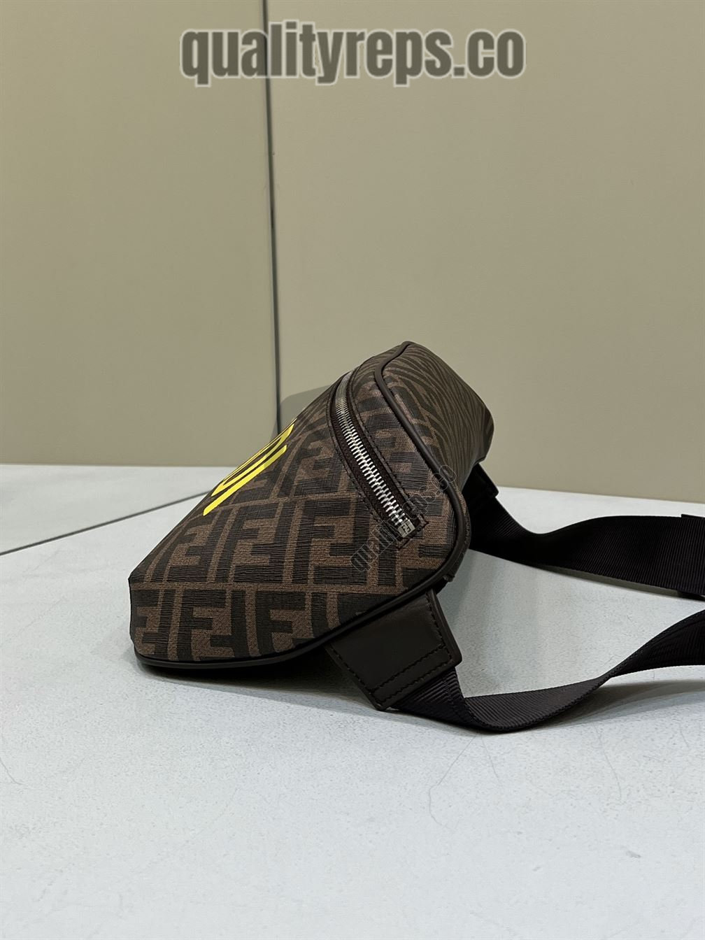 Belt Bag Brown FF Fabric FB034 Quality Reps - Image 6