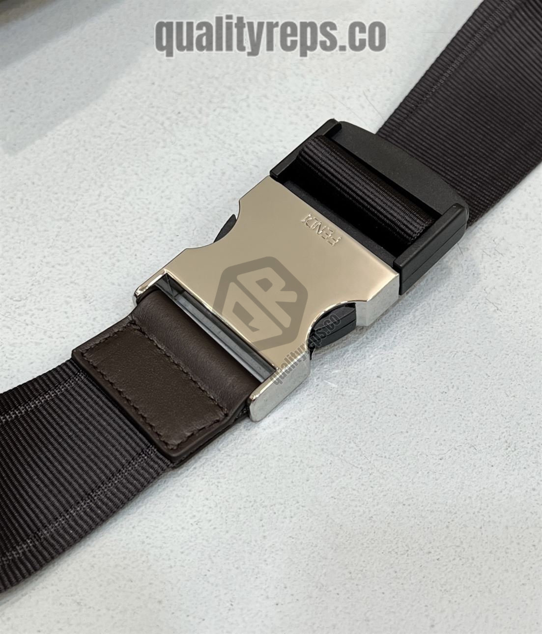 Belt Bag Brown FF Fabric FB034 Quality Reps - Image 9
