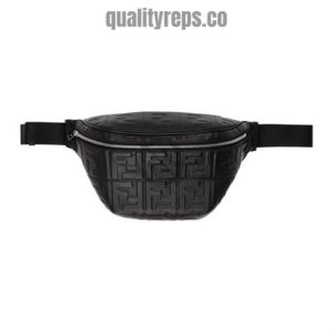 Belt Bag Black Nappa Leather FB039 Quality Reps