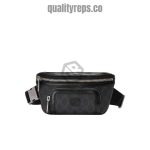 Belt Bag with Interlocking G Black Leather Details GB145 Quality Reps