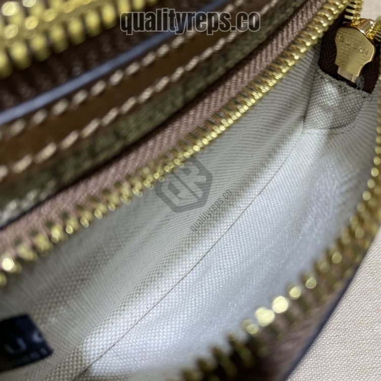 Belt Bag with Interlocking G Brown Leather Details GB144 Quality Reps - Image 5