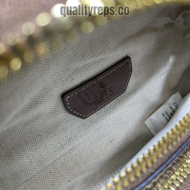 Belt Bag with Interlocking G Brown Leather Details GB144 Quality Reps - Image 7