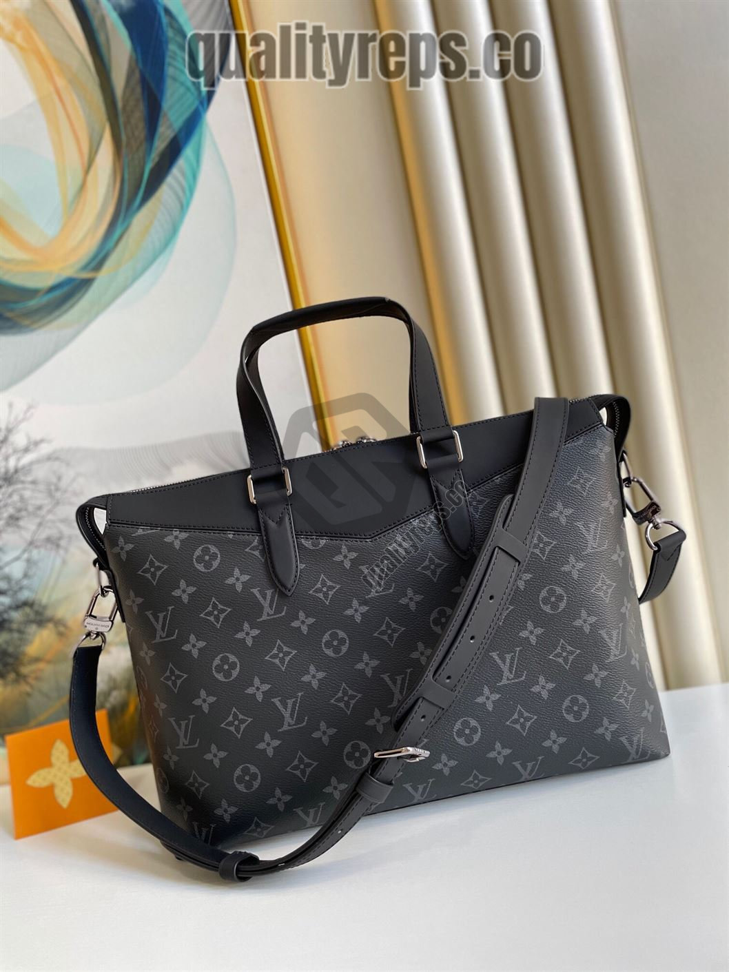 Briefcase Explorer Monogram Eclipse Canvas LB021 Quality Reps - Image 2