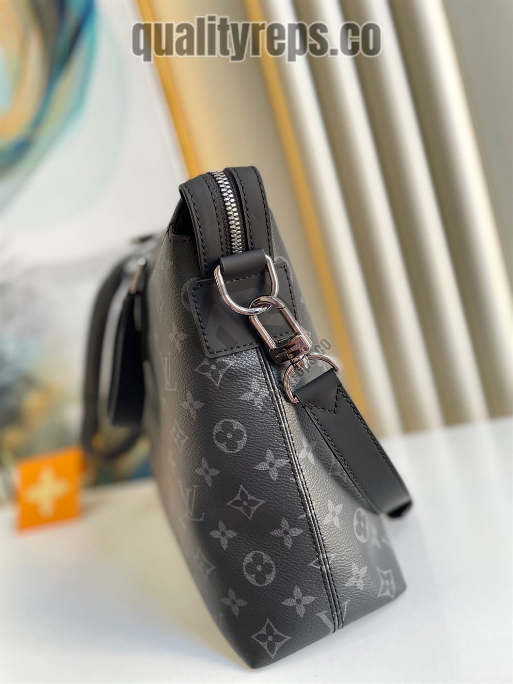 Briefcase Explorer Monogram Eclipse Canvas LB021 Quality Reps - Image 5