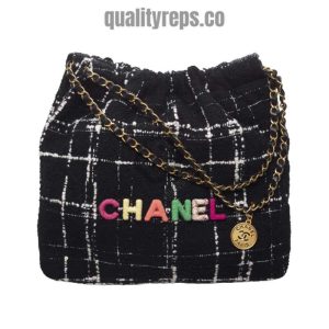 Chanel 22 Handbag Black, White & Multicolor – CB007 1
