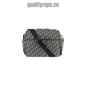 Changing Bag Beige and Black Dior Oblique Jacquard Quality Reps