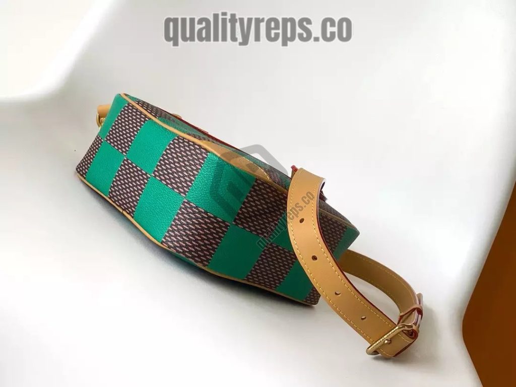 Chess Messenger Bag Green Damier Pop Canvas Quality Reps