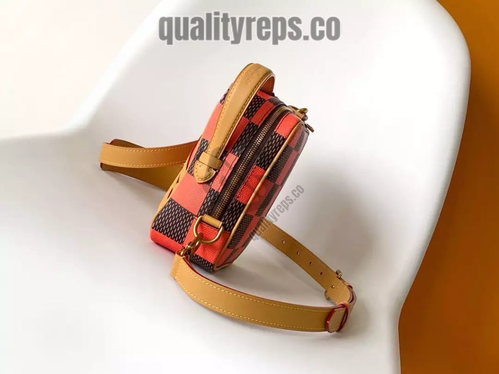 Chess Messenger Bag Orange Damier Pop Canvas Quality Reps