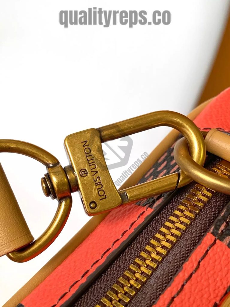 Chess Messenger Bag Orange Damier Pop Canvas Quality Reps