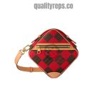 Chess Messenger Bag Red Damier Pop Canvas Quality Reps