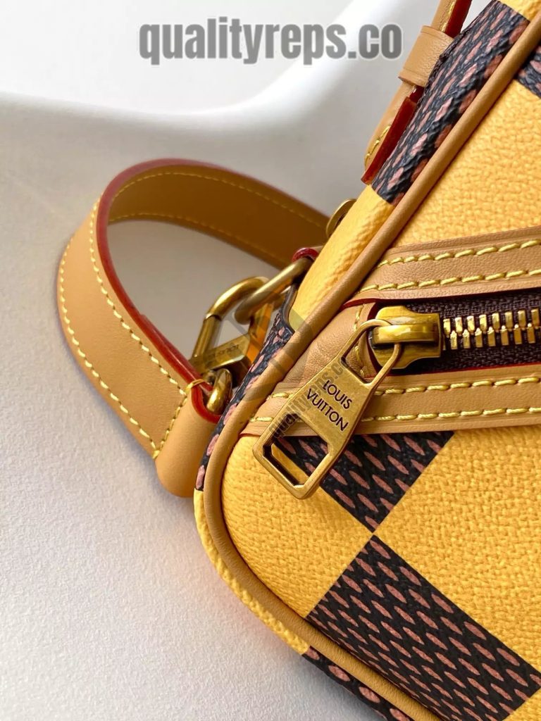 Chess Messenger Bag Yellow Damier Pop Canvas Quality Reps