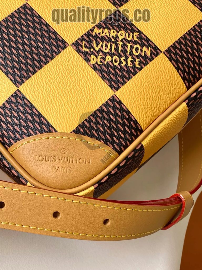 Chess Messenger Bag Yellow Damier Pop Canvas Quality Reps