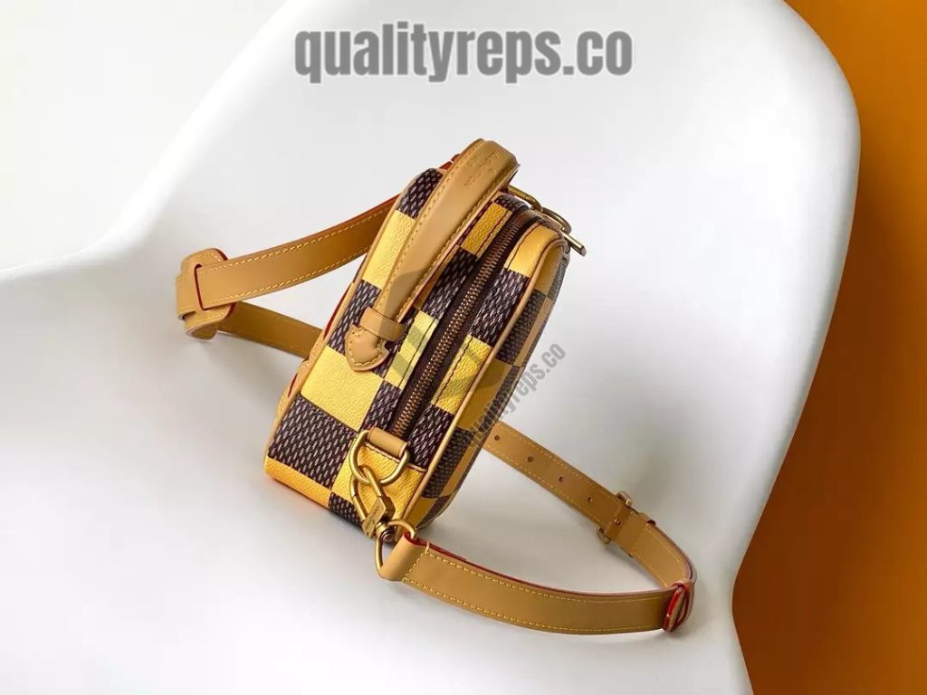 Chess Messenger Bag Yellow Damier Pop Canvas Quality Reps