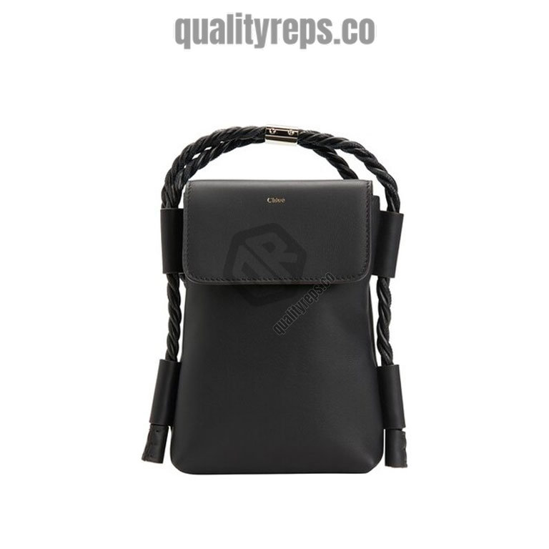 Chloé Key Phone Pouch in Black 1