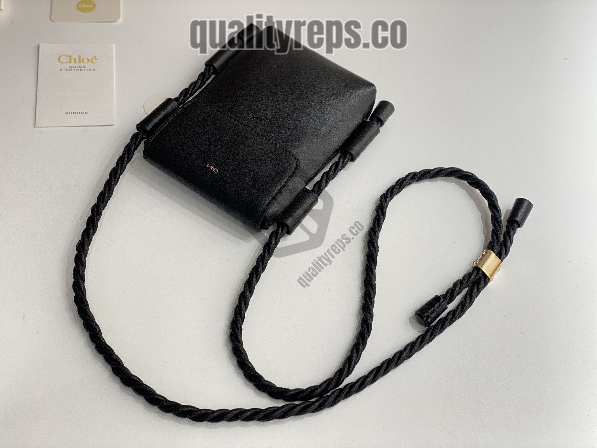 Chloé Key Phone Pouch in Black 7
