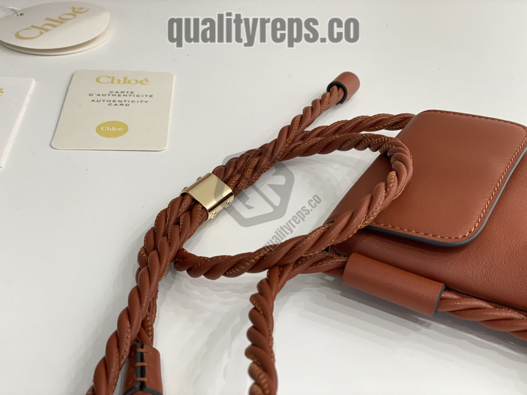 Chloé Key Phone Pouch in Brown 5