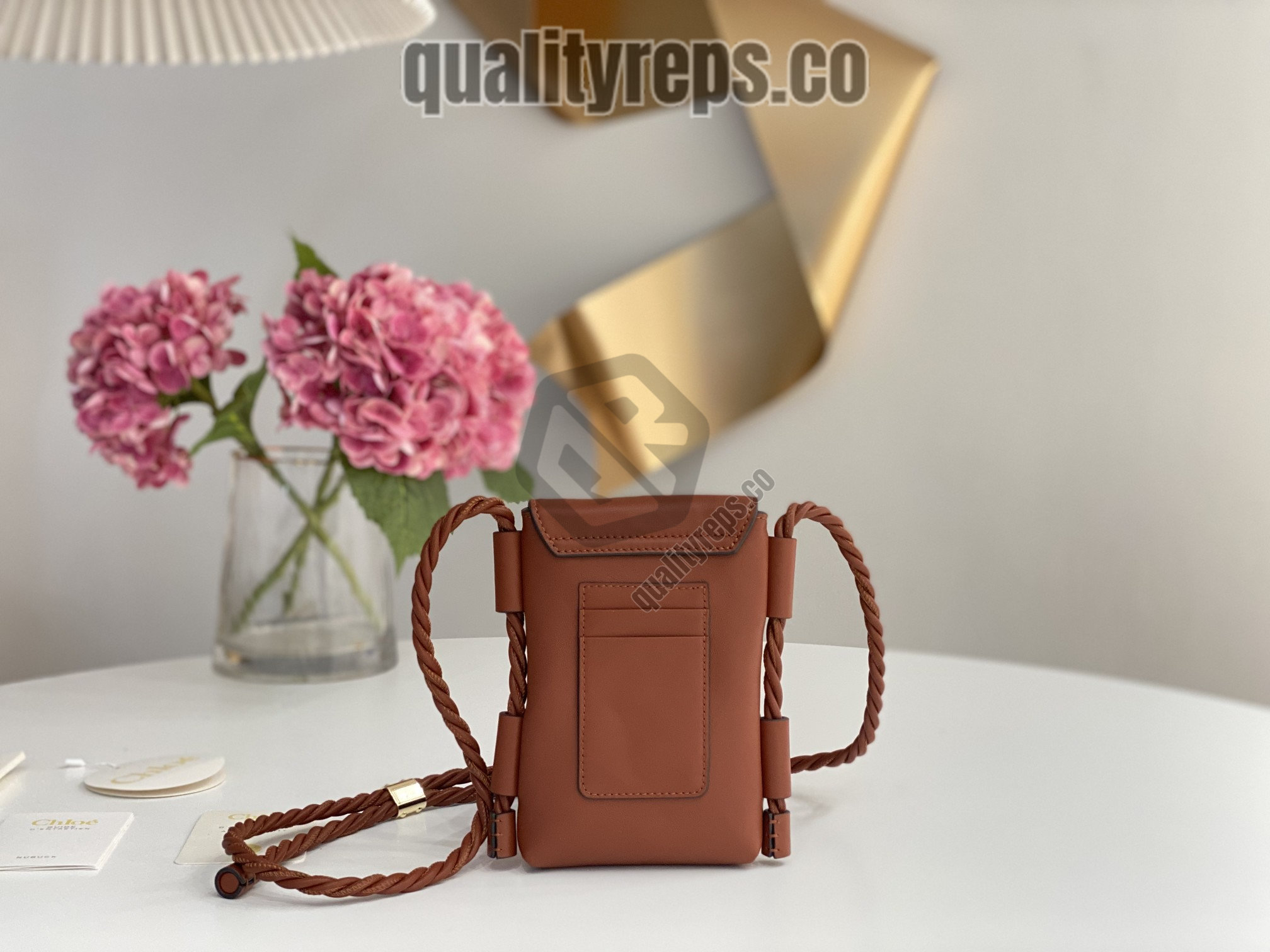 Chloé Key Phone Pouch in Brown 7